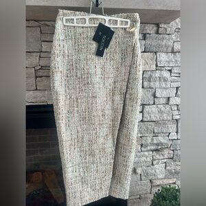 Tocca Women's Tweed Pencil Skirt - Cream